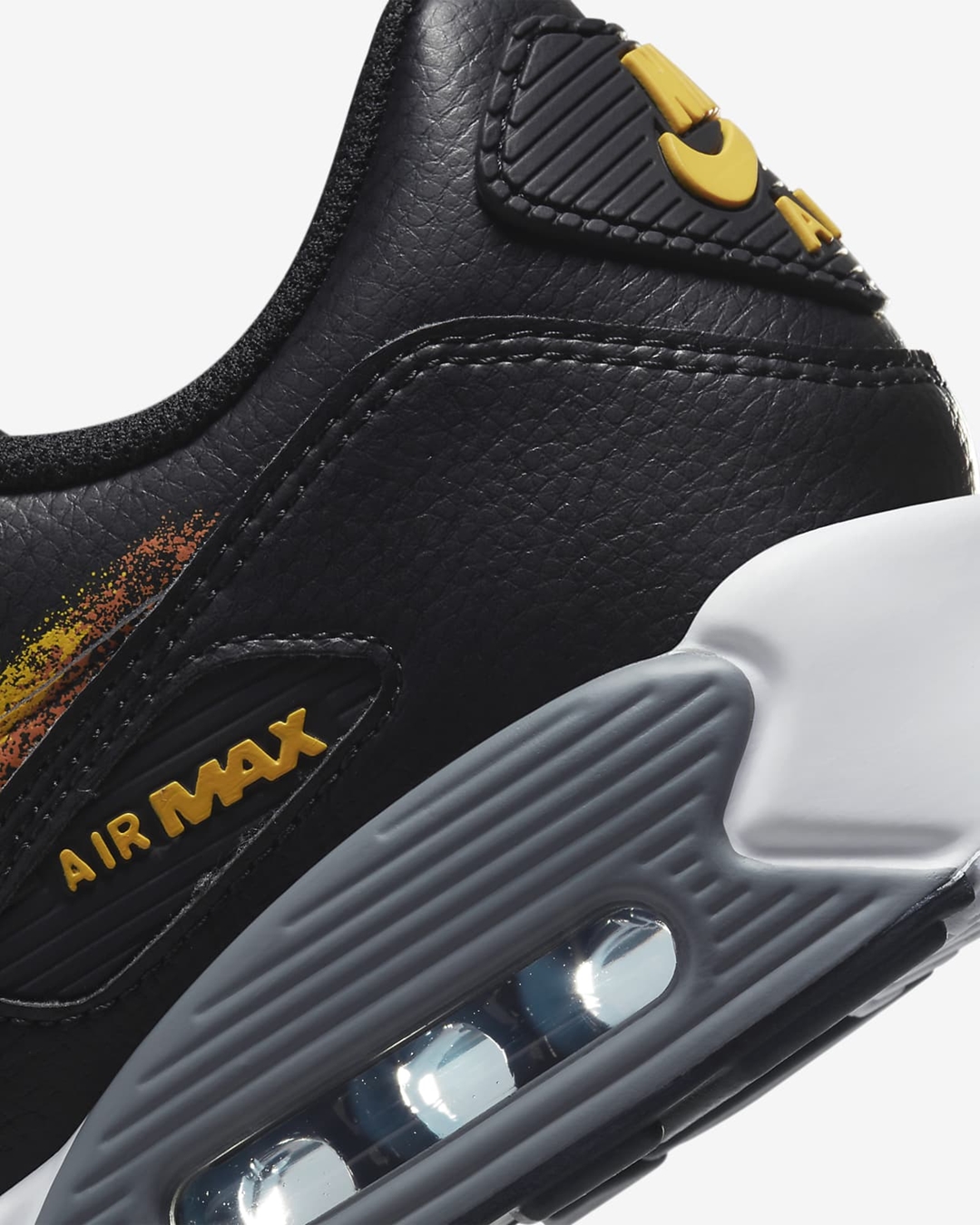 【国内 4/4 発売】ナイキ エア マックス 90 “スプレープリントスウッシュ/ブラック” (NIKE AIR MAX 90 “Spray Paint Swoosh/Black”) [FJ4229-001]