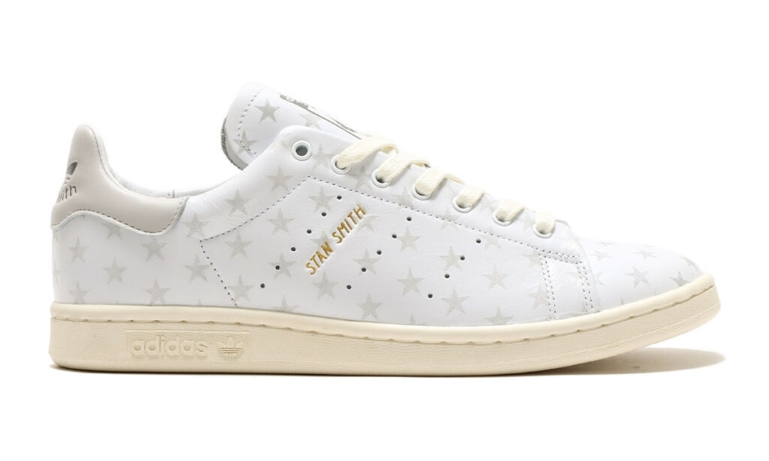 【国内 4/18、4/25 発売】atmos × adidas Originals STAN SMITH LUX “Star Print/White” (アトモス アディダス オリジナルス スタンスミス ラックス “スタープリント/ホワイト”) [IF9990]