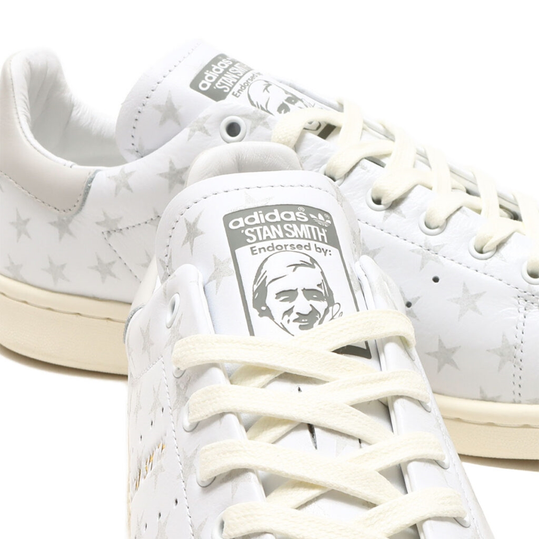 【国内 4/18、4/25 発売】atmos × adidas Originals STAN SMITH LUX “Star Print/White” (アトモス アディダス オリジナルス スタンスミス ラックス “スタープリント/ホワイト”) [IF9990]