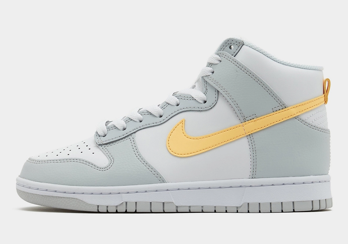 2023年 発売予定！ナイキ ダンク ハイ “グレー/イエロースウッシュ” (NIKE DUNK HIGH “Grey/Yellow Shoosh”)