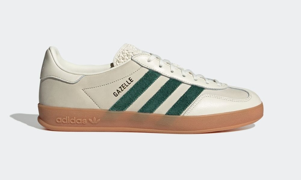 【国内 4/20 発売】adidas Originals GAZELLE INDOOR “White/Dark Green” (ノア アディダス オリジナルス ガゼル インドア “ホワイト/ダークグリーン”) [ID2567]