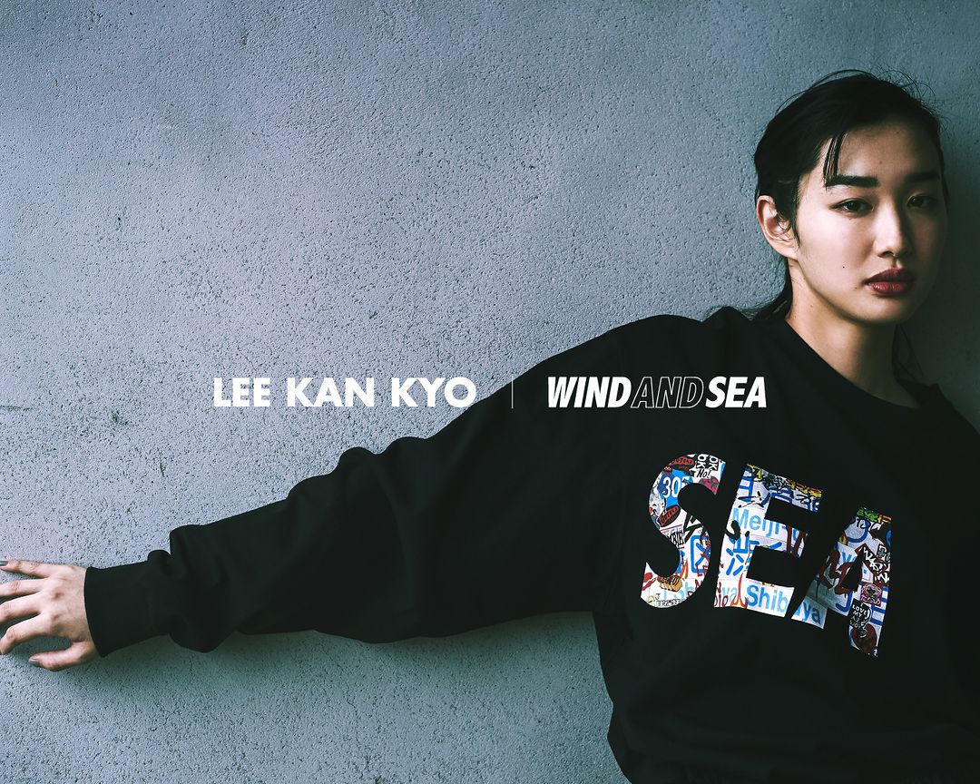 新品 wind and sea×lee kankyo HOODIE white