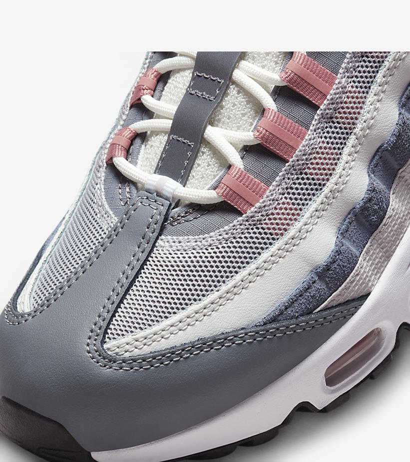 【6/15~ NIKEアプリ先行販売】ナイキ エア マックス 95 “ヴァストグレー/レッドスターダスト” (NIKE AIR MAX 95 “Vast Grey/Red Stardust”) [DM0011-008]