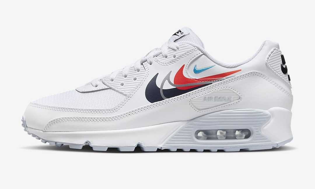 【国内 4/4 発売】ナイキ エア マックス 90 “マルチスウッシュ/ホワイト” (NIKE AIR MAX 90 “Multi-Swoosh/White”) [FJ4223-100]