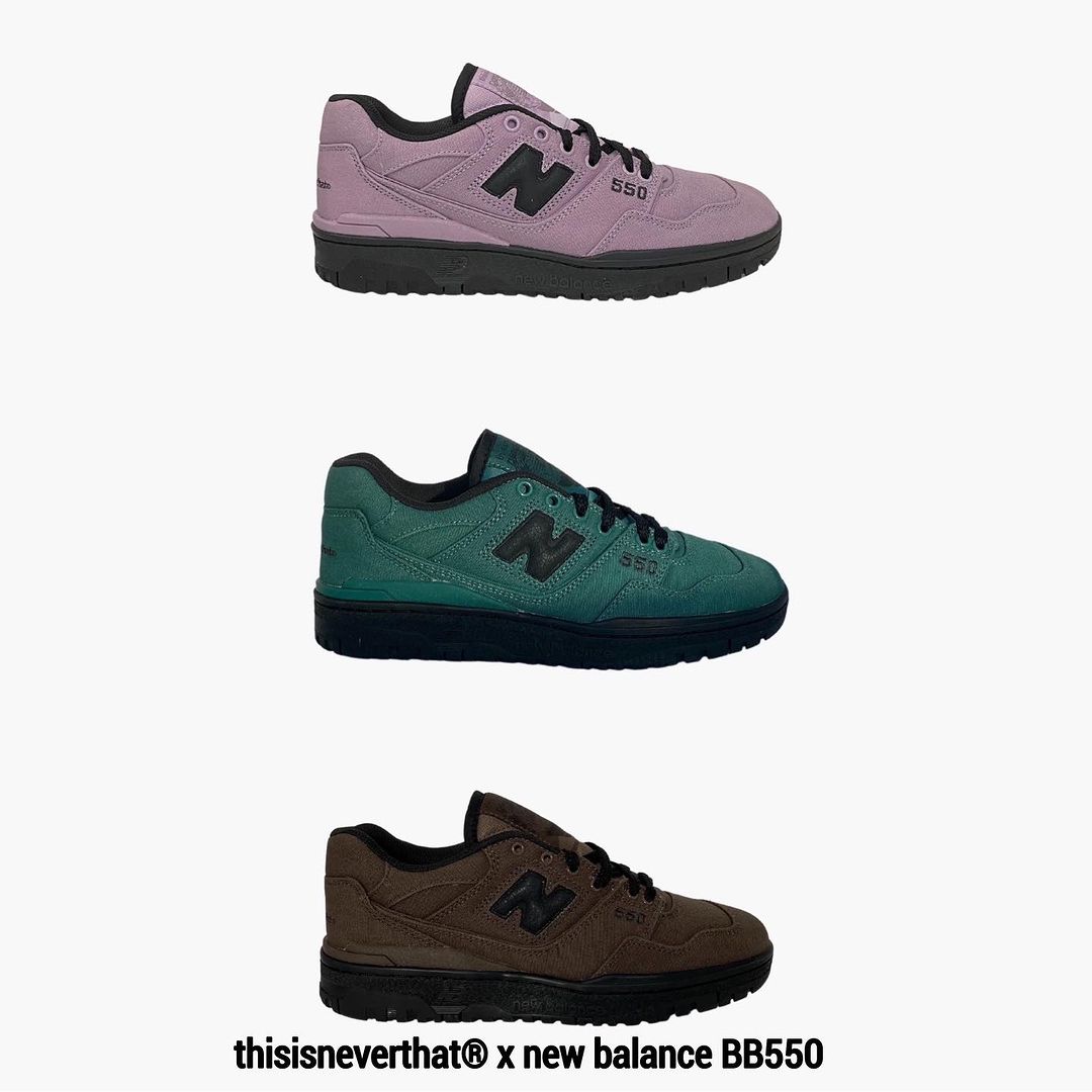 【国内 8/24、9/7 発売予定】thisisneverthat x New Balance BB550 TH/TI/TN (ディスイズネバーザット ニューバランス)