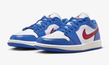 【国内 5/6 発売】ナイキ ウィメンズ エア ジョーダン 1 ロー “スポーツブルー/ホワイト/ジムレッド” (NIKE WMNS AIR JORDAN 1 LOW “Sport Blue/White/Gym Red”) [DC0774-416]