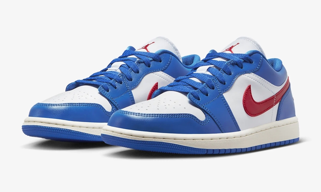 【近日発売】ナイキ ウィメンズ エア ジョーダン 1 ロー "スポーツブルー/ホワイト/ジムレッド" (NIKE WMNS AIR JORDAN 1 LOW "Sport Blue/White/Gym Red") [DC0774-416]