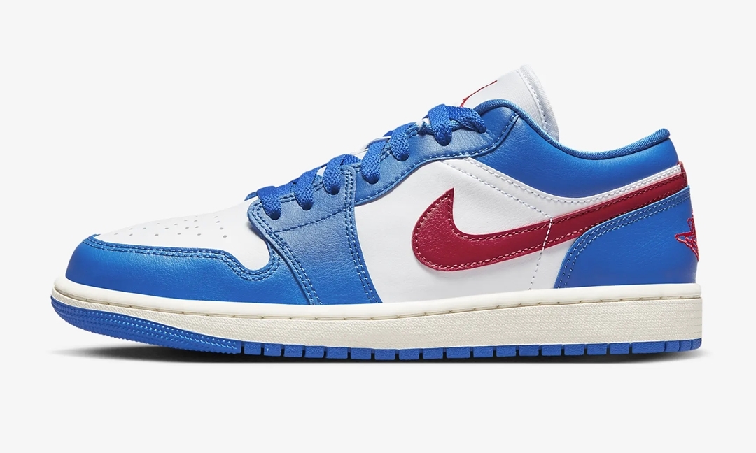 【国内 5/6 発売】ナイキ ウィメンズ エア ジョーダン 1 ロー “スポーツブルー/ホワイト/ジムレッド” (NIKE WMNS AIR JORDAN 1 LOW “Sport Blue/White/Gym Red”) [DC0774-416]