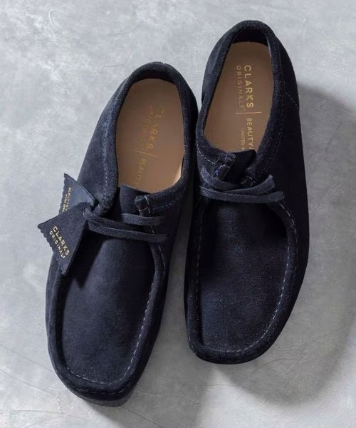 CLARKS × BEAUTY&YOUTH 別注 WALLABEE NAVYが4/8 発売 (クラークス ワラビー ビューティアンドユース)