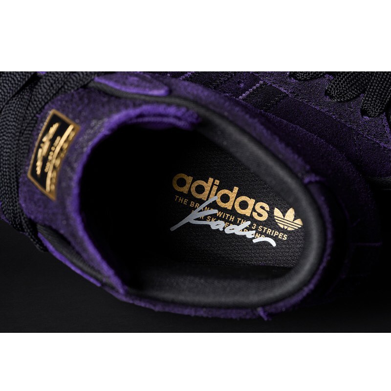 【国内 4/28 発売】Kader Sylla × adidas skateboarding PRO MODEL ADV “Black/Deep Purple” (ケイダー・シイラ アディダス スケートボーディング プロモデル ミッド ADV “ブラック/ディープパープル”) [IE4310]