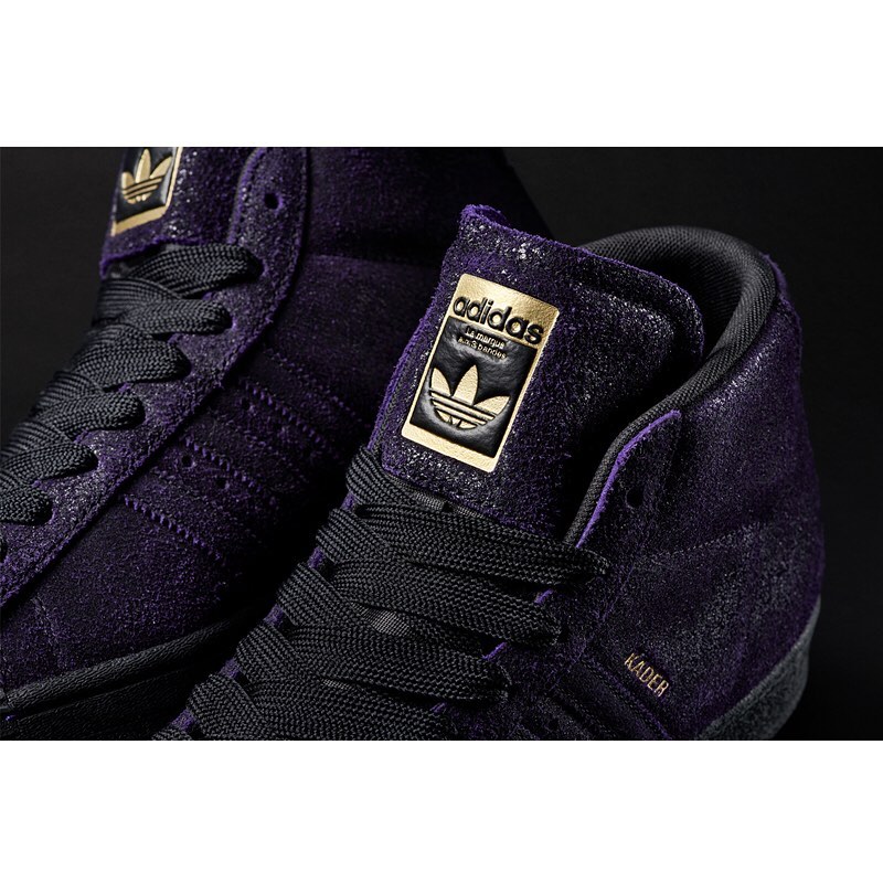 【国内 4/28 発売】Kader Sylla × adidas skateboarding PRO MODEL ADV “Black/Deep Purple” (ケイダー・シイラ アディダス スケートボーディング プロモデル ミッド ADV “ブラック/ディープパープル”) [IE4310]