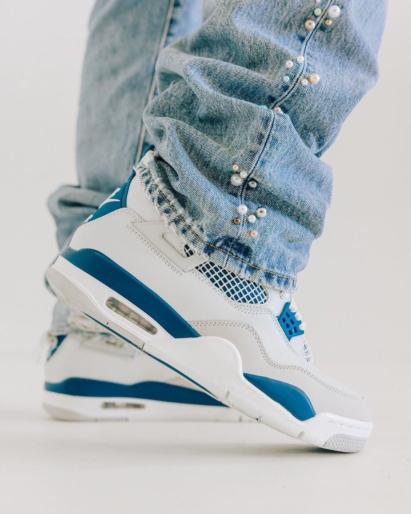 【2024年 5/4 発売】ナイキ エア ジョーダン 4 ”インダストリアルブルー” (NIKE AIR JORDAN 4 “Industrial Blue”) [FV5029-141]