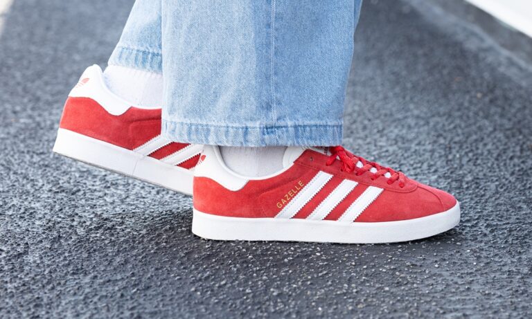 発売中】adidas Originals GAZELLE 85 “Beta Scarlet/White