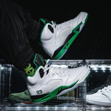 【2024年 2/24 発売】ナイキ ウィメンズ エア ジョーダン 5 レトロ “ラッキーグリーン″ (NIKE WMNS AIR JORDAN 5 RETRO “Lucky Green”) [DD9336-103]