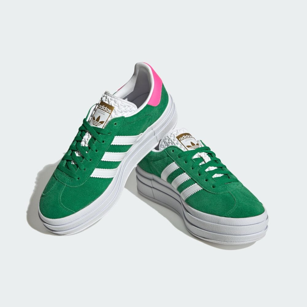 【国内 6/1 発売】adidas Originals GAZELLE BOLD “Green/White/lucid pink” (アディダス オリジナルス ガゼルボールド “グリーン/フットウェアホワイト/ルシッドピンク”) [IG0455]