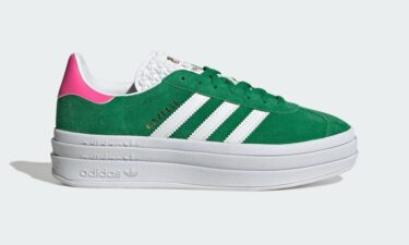 【国内 6/1 発売】adidas Originals GAZELLE BOLD “Green/White/lucid pink” (アディダス オリジナルス ガゼルボールド “グリーン/フットウェアホワイト/ルシッドピンク”) [IG0455]