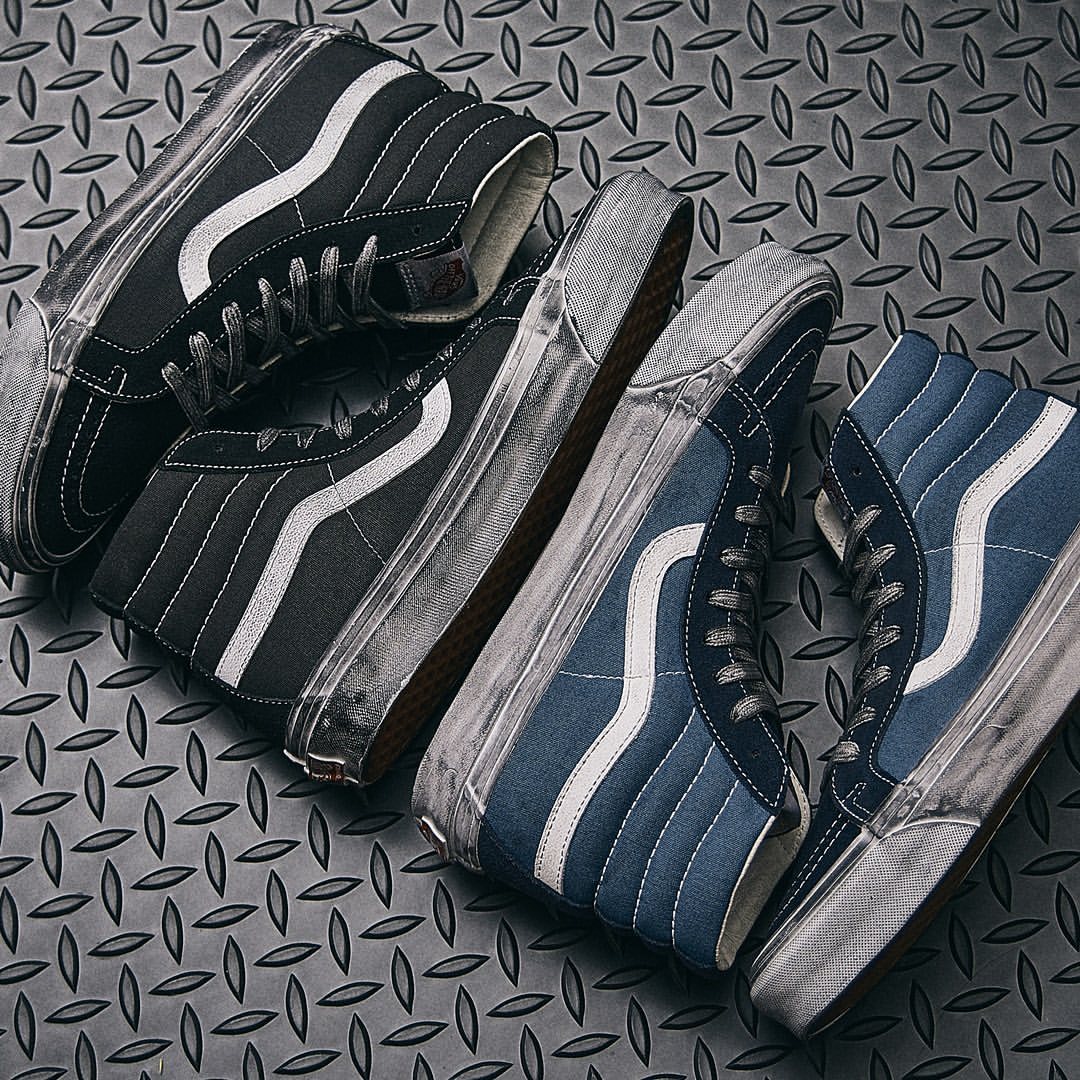 【国内 5/11 発売】VANS VAULT “STRESSED” OG SK8-HI LX/OG CLASSIC SLIP-ON LX (バンズ ヴォルト “ストレスド” スケートハイ/クラシックスリッポン)