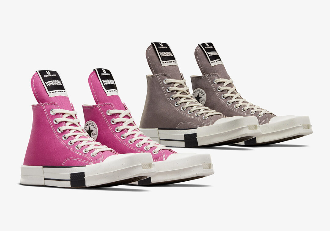 海外 5/16 発売！Rick Owens Drkshdw × CONVERSE x TURBODRK CHUCK 70 LACELESS HIGH TOP "Dust/Hot Pink" (リック・オウエンス・ダークシャドウ コンバース ターボダーク チャック 70) [A03938C/A05685C]