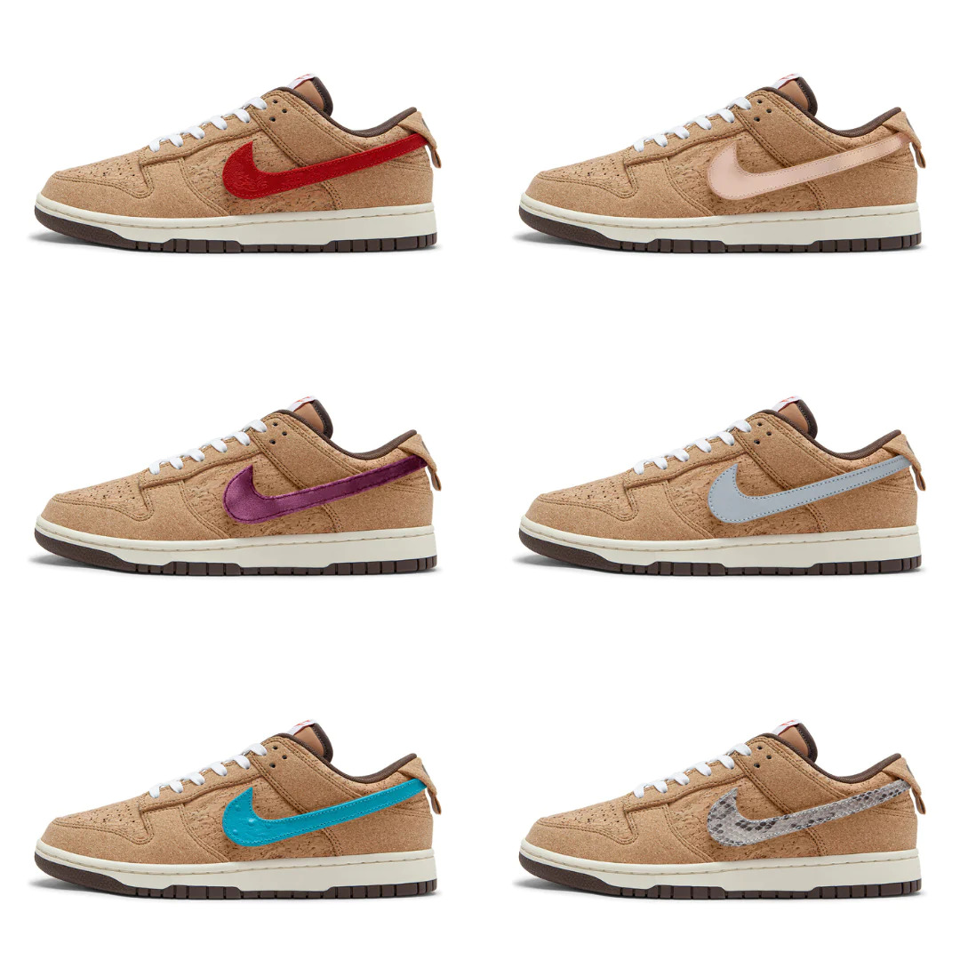 【国内 6/30、7/29、8/9 発売予定】CLOT × NIKE DUNK LOW SP “COLK/What The” (クロット ナイキ ダンク ロー SP “マルチ/フラックス”) [FN0316-999/FN0317-121]