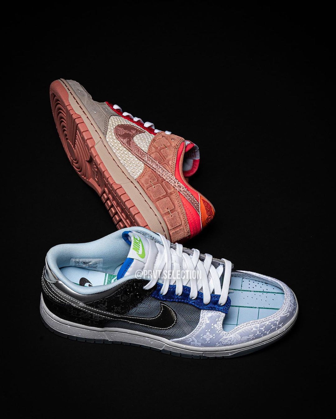 【国内 6/30、7/29、8/9 発売予定】CLOT × NIKE DUNK LOW SP “COLK/What The” (クロット ナイキ ダンク ロー SP “マルチ/フラックス”) [FN0316-999/FN0317-121]