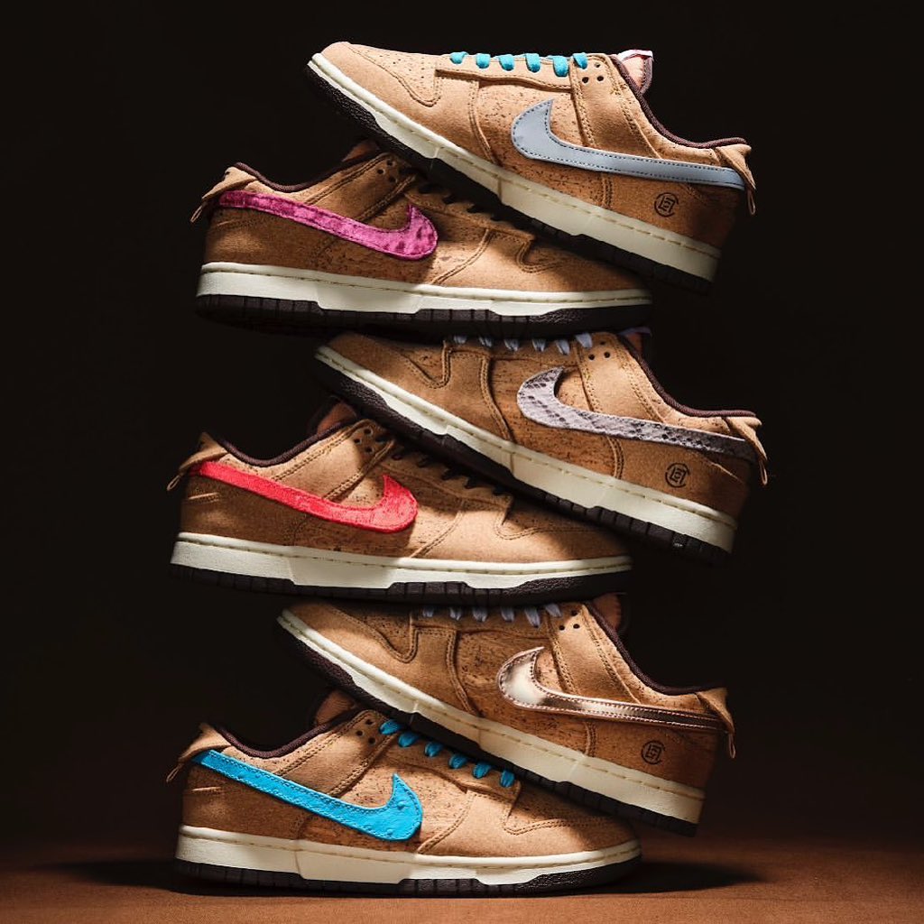 【国内 6/30、7/29、8/9 発売予定】CLOT × NIKE DUNK LOW SP “COLK/What The” (クロット ナイキ ダンク ロー SP “マルチ/フラックス”) [FN0316-999/FN0317-121]