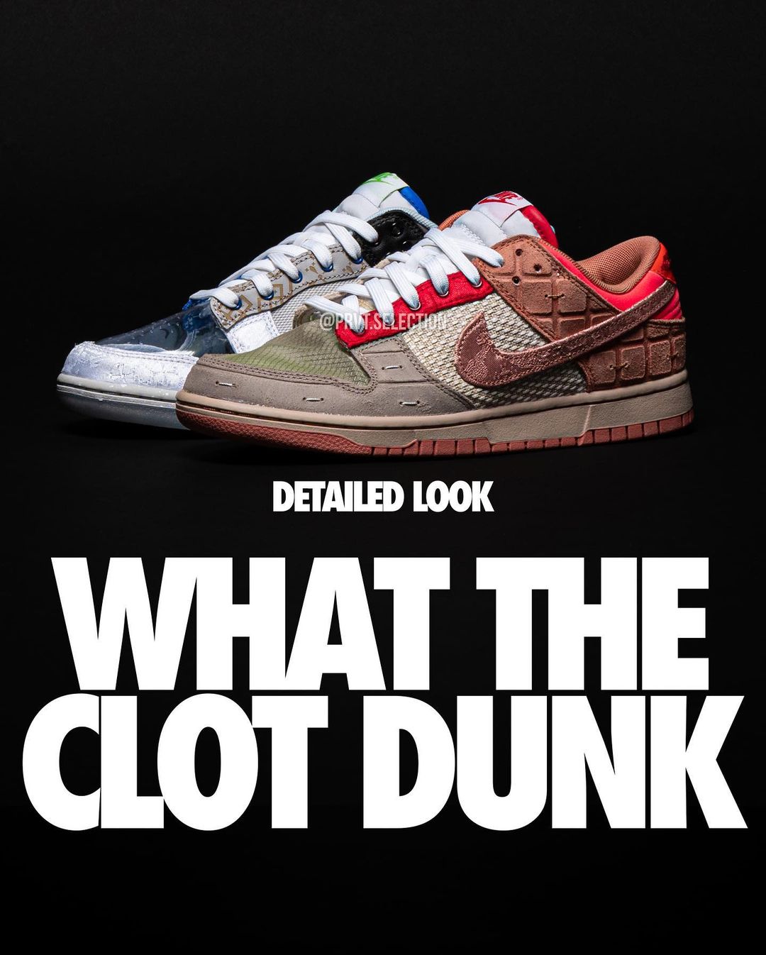 【国内 6/30、7/29、8/9 発売予定】CLOT × NIKE DUNK LOW SP “COLK/What The” (クロット ナイキ ダンク ロー SP “マルチ/フラックス”) [FN0316-999/FN0317-121]