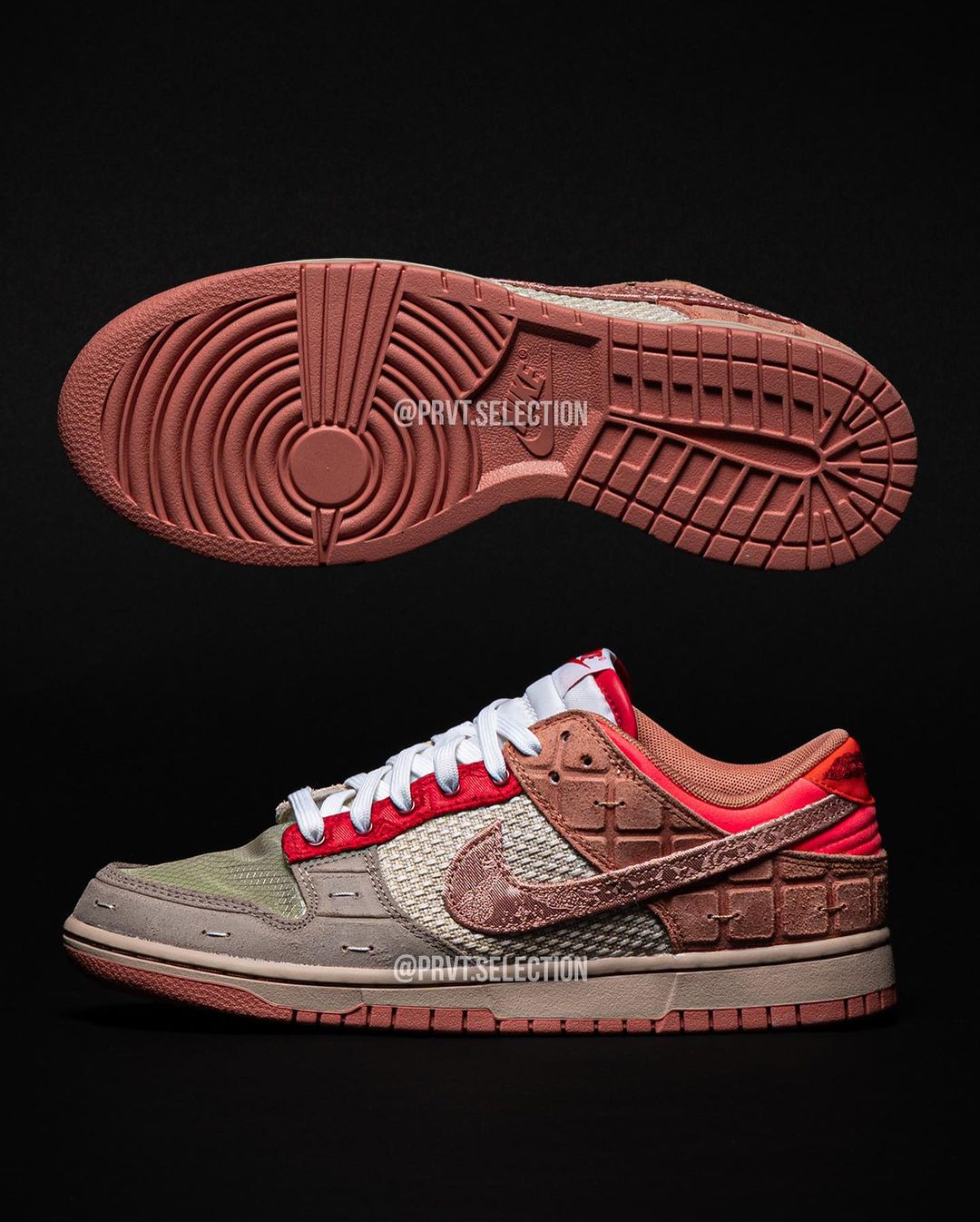 【国内 6/30、7/29、8/9 発売予定】CLOT × NIKE DUNK LOW SP “COLK/What The” (クロット ナイキ ダンク ロー SP “マルチ/フラックス”) [FN0316-999/FN0317-121]