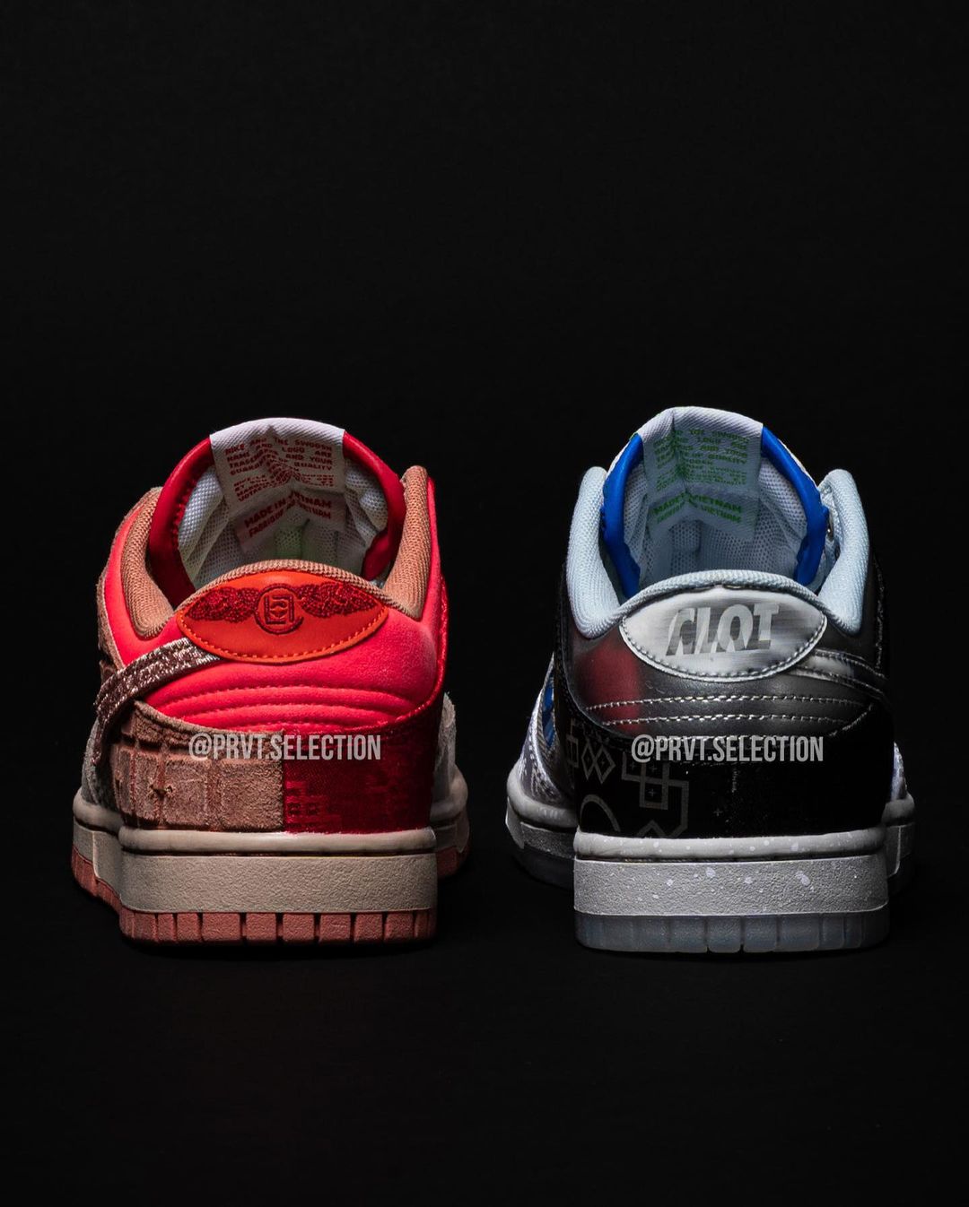 【国内 6/30、7/29、8/9 発売予定】CLOT × NIKE DUNK LOW SP “COLK/What The” (クロット ナイキ ダンク ロー SP “マルチ/フラックス”) [FN0316-999/FN0317-121]