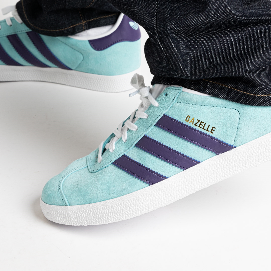 海外発売！adidas Originals GAZELLE “Aqua/Tech Purple” (アディダス オリジナルス ガゼル “アクア/テックパープル”) [IG0668]