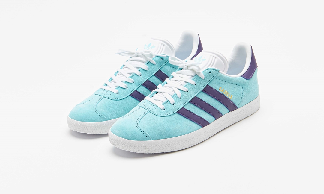 海外発売！adidas Originals GAZELLE “Aqua/Tech Purple” (アディダス オリジナルス ガゼル “アクア/テックパープル”) [IG0668]