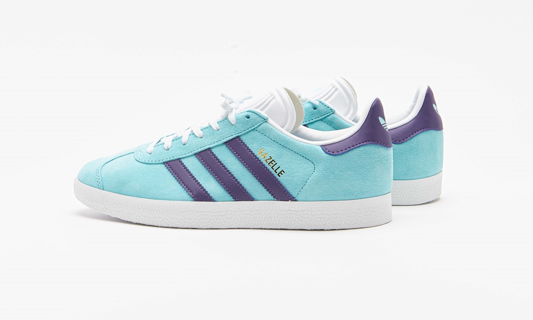 海外発売！adidas Originals GAZELLE “Aqua/Tech Purple” (アディダス オリジナルス ガゼル “アクア/テックパープル”) [IG0668]