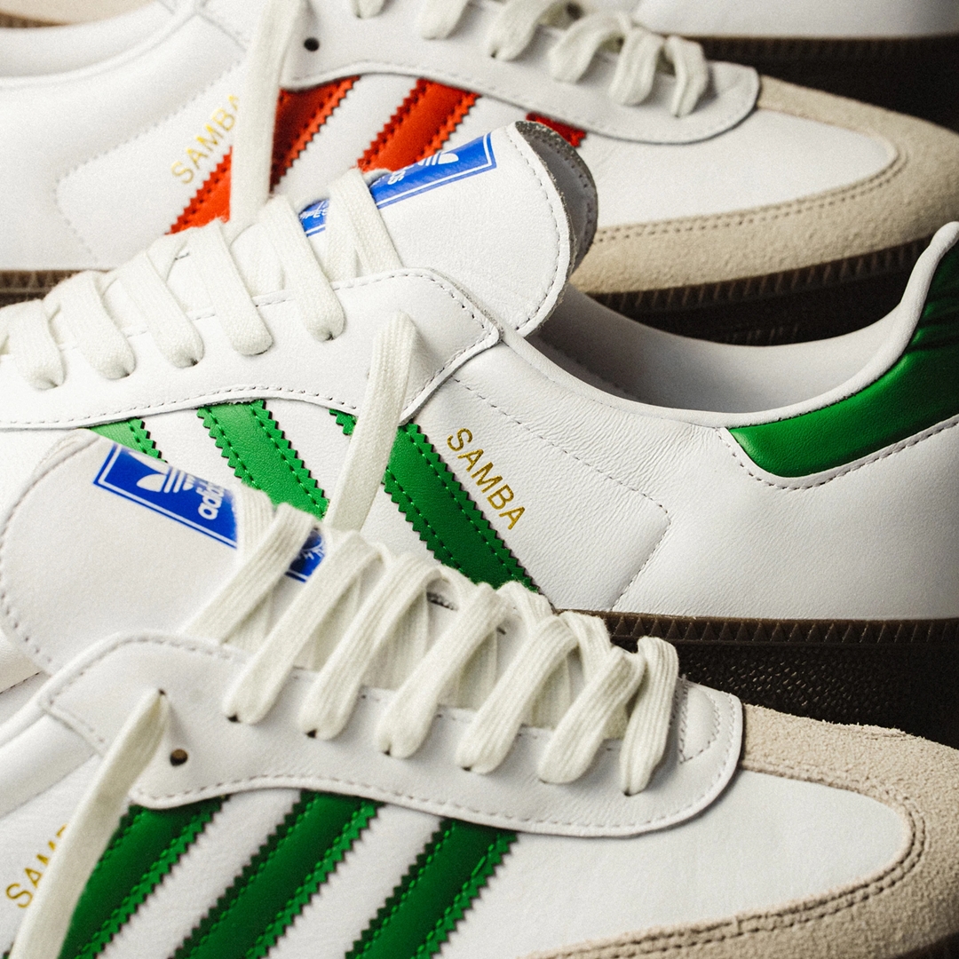 【国内 7/5 発売】アディダス オリジナルス サンバ OG “ホワイト/グリーン/レッド” (adidas Originals SAMBA OG “White/Green/Red”) [IG1024/IG1025]