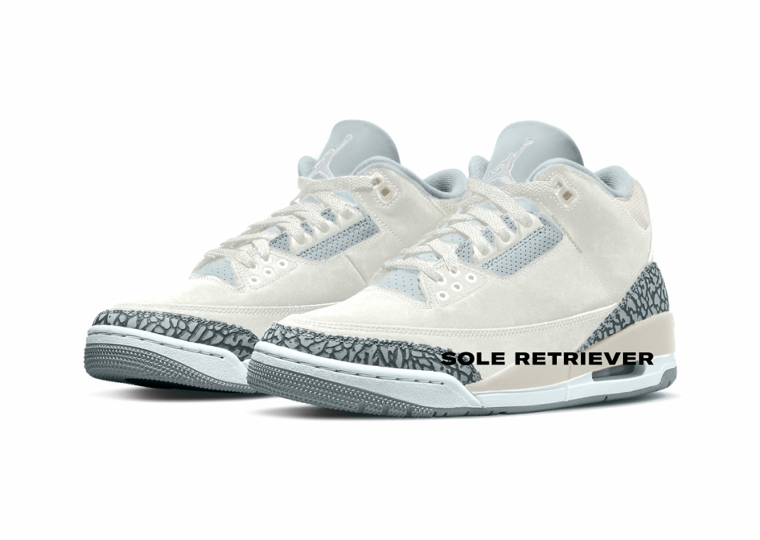 【2024年 2/21 発売】ナイキ エア ジョーダン 3 レトロ クラフト “アイボリー/グレーミスト” (NIKE AIR JORDAN 3 RETRO CRAFT “Ivory/Grey Mist”) [FJ9479-100]