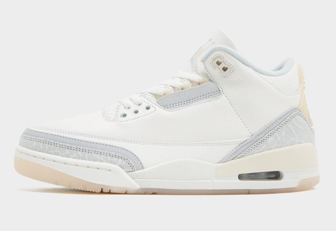 【2024年 2/21 発売】ナイキ エア ジョーダン 3 レトロ クラフト “アイボリー/グレーミスト” (NIKE AIR JORDAN 3 RETRO CRAFT “Ivory/Grey Mist”) [FJ9479-100]