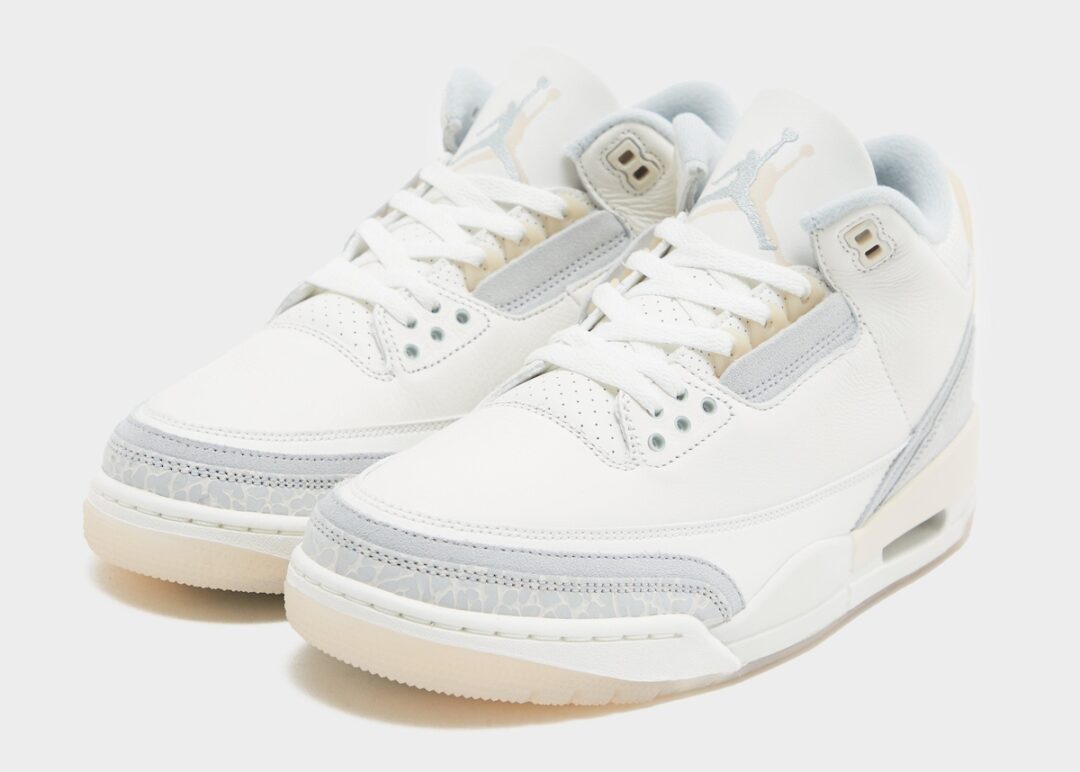 【2024年 2/21 発売】ナイキ エア ジョーダン 3 レトロ クラフト “アイボリー/グレーミスト” (NIKE AIR JORDAN 3 RETRO CRAFT “Ivory/Grey Mist”) [FJ9479-100]