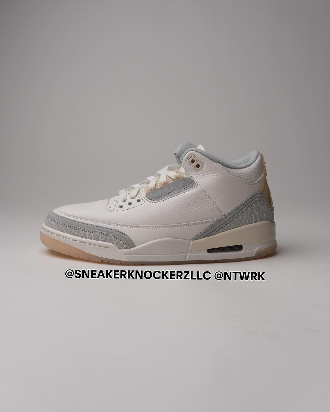 【2024年 2/21 発売】ナイキ エア ジョーダン 3 レトロ クラフト “アイボリー/グレーミスト” (NIKE AIR JORDAN 3 RETRO CRAFT “Ivory/Grey Mist”) [FJ9479-100]