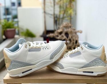 【2024年 2/21 発売】ナイキ エア ジョーダン 3 レトロ クラフト “アイボリー/グレーミスト” (NIKE AIR JORDAN 3 RETRO CRAFT “Ivory/Grey Mist”) [FJ9479-100]