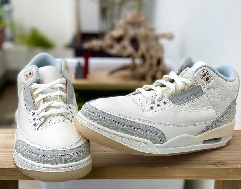 【2024年 2/21 発売】ナイキ エア ジョーダン 3 レトロ クラフト “アイボリー/グレーミスト” (NIKE AIR JORDAN 3 RETRO CRAFT “Ivory/Grey Mist”) [FJ9479-100]