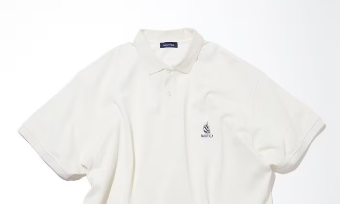 「NAUTICA/ノーティカ」から左胸にスピネーカー刺繍を施した”Polo Shirt”が発売！