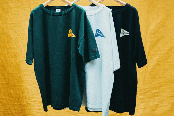 Champion for Pilgrim Surf+Supply "Team T/MADE IN USA"が 発売 (チャンピオン ピルグリム サーフ+サプライ)