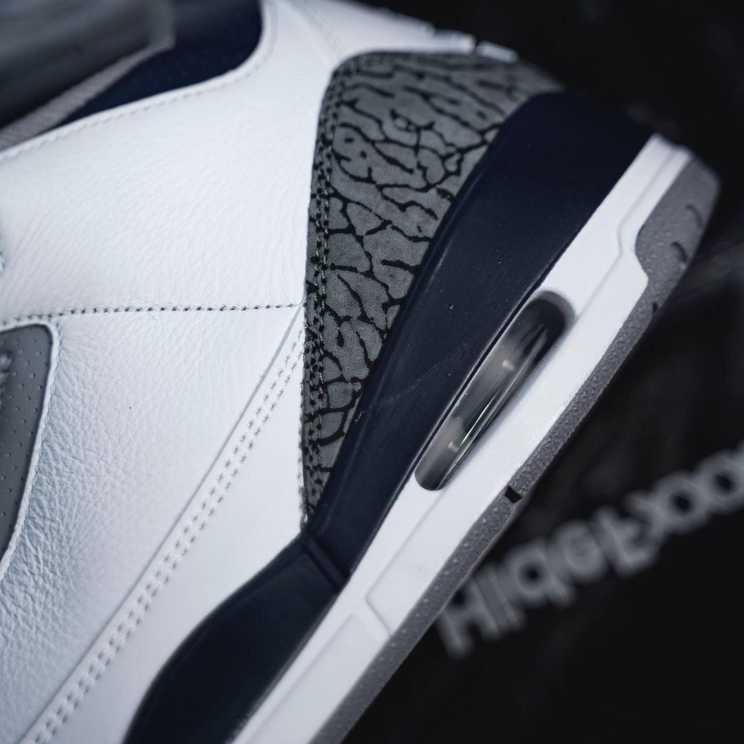 【国内 1/27 発売】ナイキ エア ジョーダン 3 レトロ “ホワイト/ネイビー/セメント” (NIKE AIR JORDAN 3 RETRO “White/Navy/Cement”) [CT8532-140]