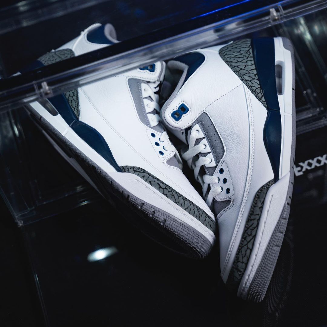 【国内 1/27 発売】ナイキ エア ジョーダン 3 レトロ “ホワイト/ネイビー/セメント” (NIKE AIR JORDAN 3 RETRO “White/Navy/Cement”) [CT8532-140]