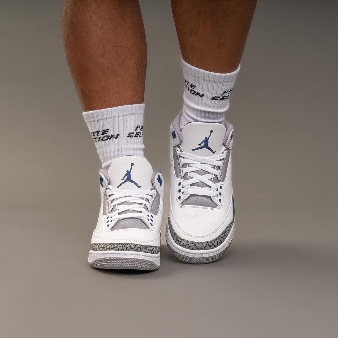 【国内 1/27 発売】ナイキ エア ジョーダン 3 レトロ “ホワイト/ネイビー/セメント” (NIKE AIR JORDAN 3 RETRO “White/Navy/Cement”) [CT8532-140]