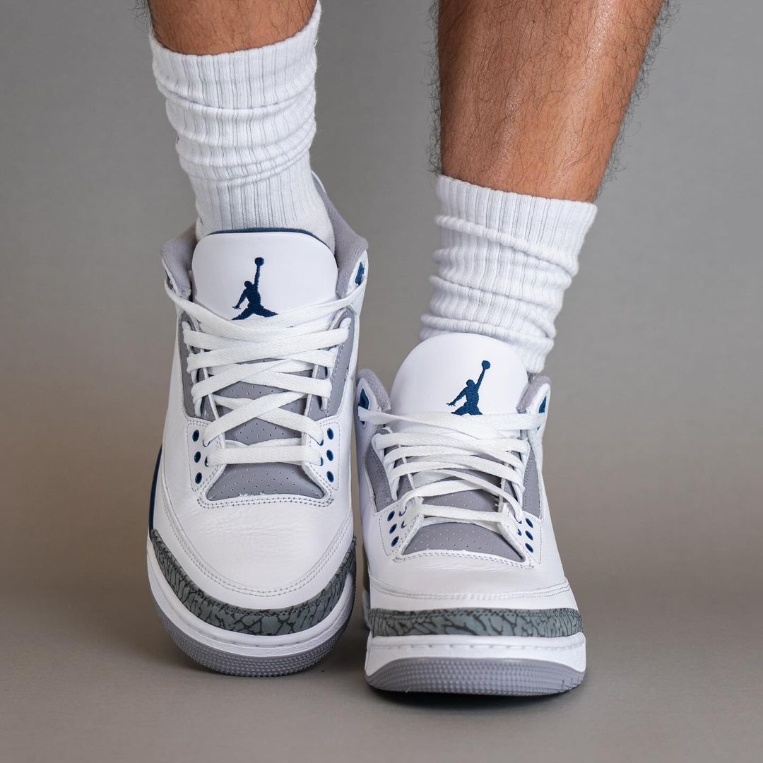 【国内 1/27 発売】ナイキ エア ジョーダン 3 レトロ “ホワイト/ネイビー/セメント” (NIKE AIR JORDAN 3 RETRO “White/Navy/Cement”) [CT8532-140]