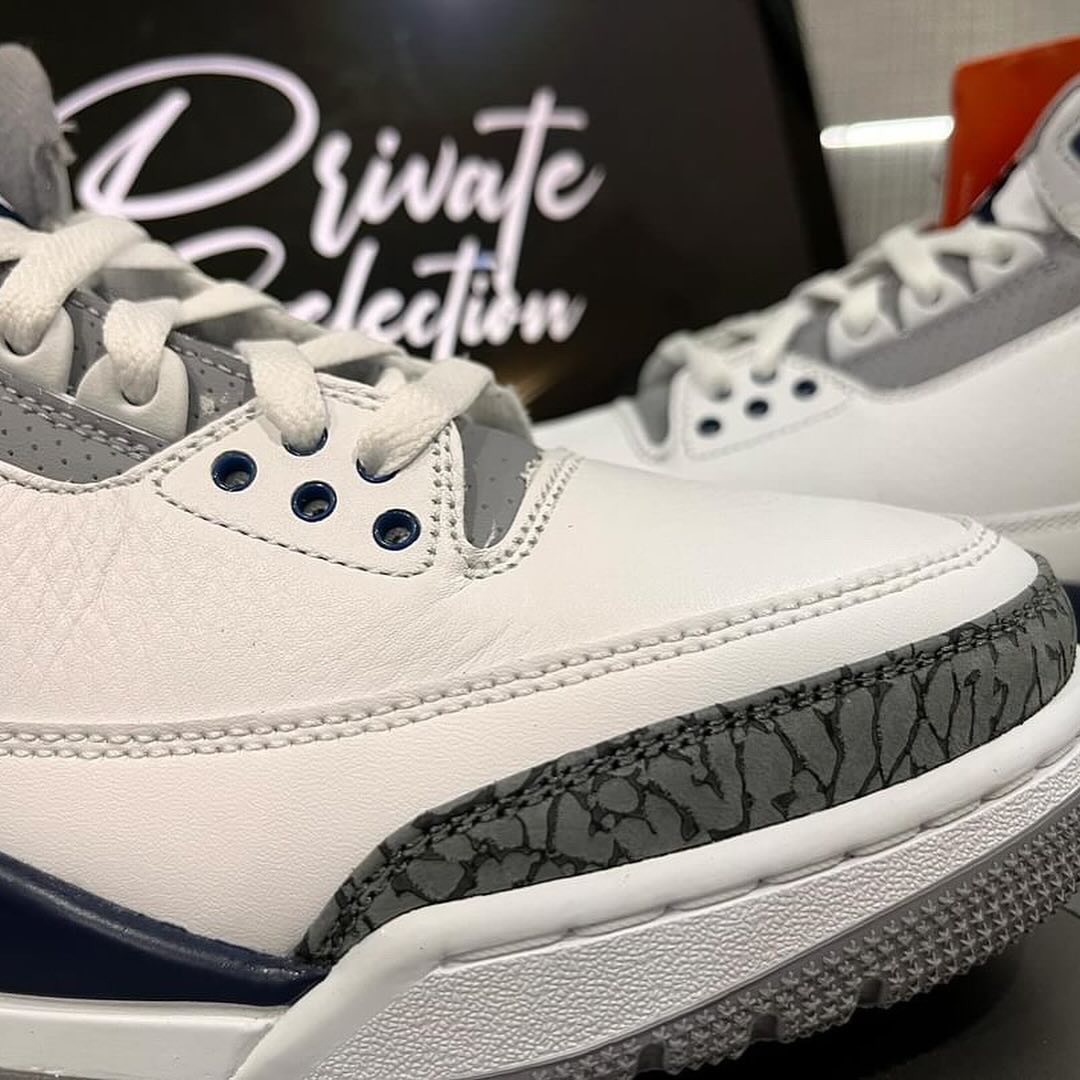 【国内 1/27 発売】ナイキ エア ジョーダン 3 レトロ “ホワイト/ネイビー/セメント” (NIKE AIR JORDAN 3 RETRO “White/Navy/Cement”) [CT8532-140]