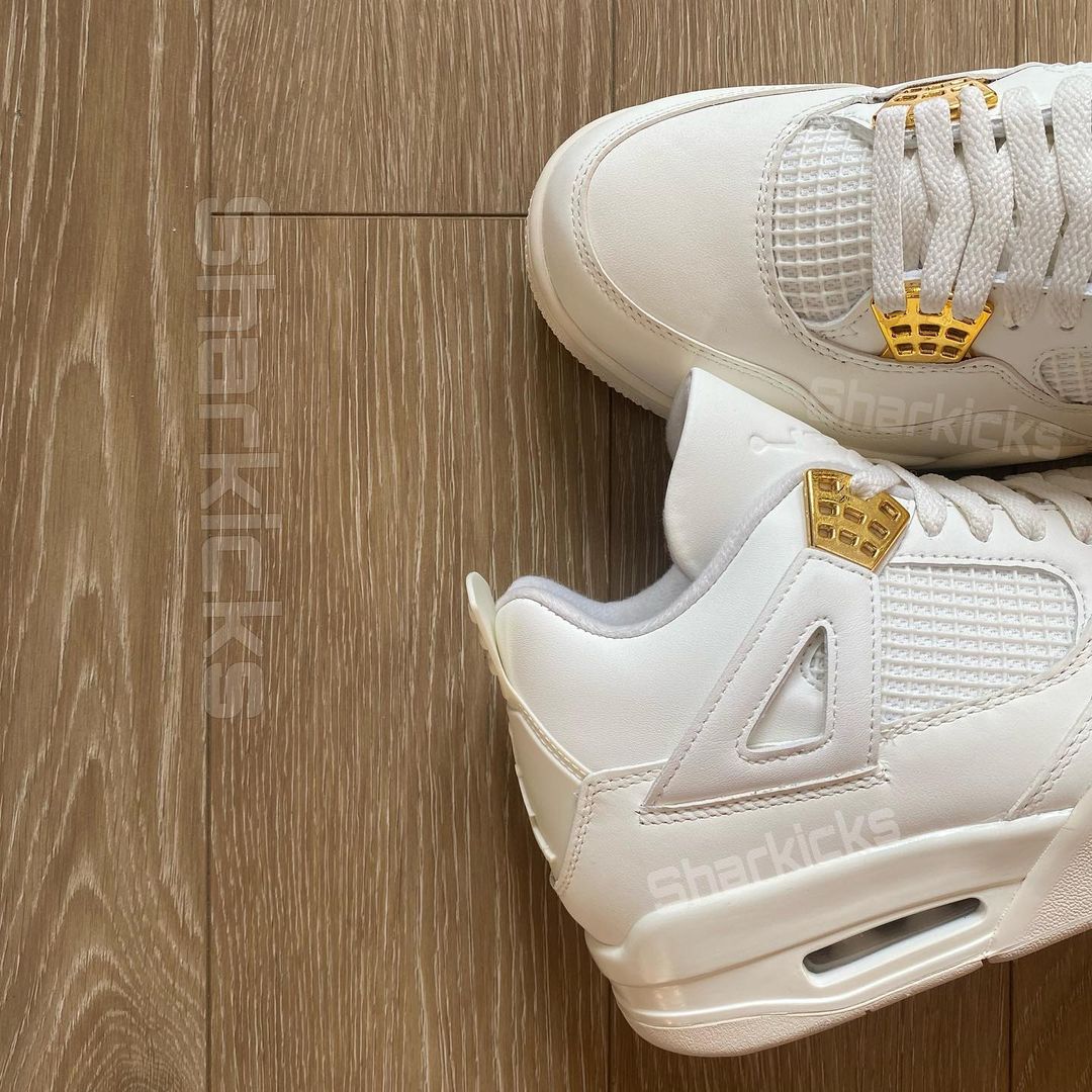 【2024年 2/28 発売】ナイキ ウィメンズ エア ジョーダン 4 レトロ “セイル/メタリックゴールド″ (NIKE WMNS AIR JORDAN 4 RETRO “Sail/Metallic Gold”) [AQ9129-170]