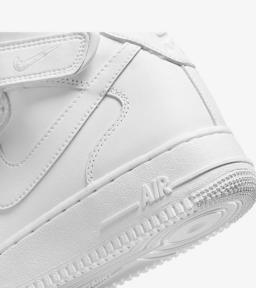 【国内 8/26 発売予定】ナイキ エア フォース 1 ミッド ”フレッシュ/トリプルホワイト” (NIKE AIR FORCE 1 MID “Fresh/Triple White”) [DZ2525-100]