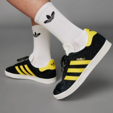 【国内 5/5 発売】1991年モデルを忠実に復刻！adidas Originals GAZELLE “Core Black/Impact Yellow” (アディダス オリジナルス ガゼル “コアブラック/インパクトイエロー”) [IG0669]