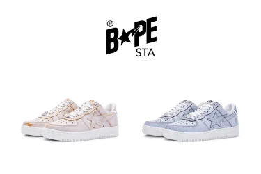 A BATHING APE から履き込むごとに色合いが変化するBAPE STA 新作が5/21 発売 (ア ベイシング エイプ)