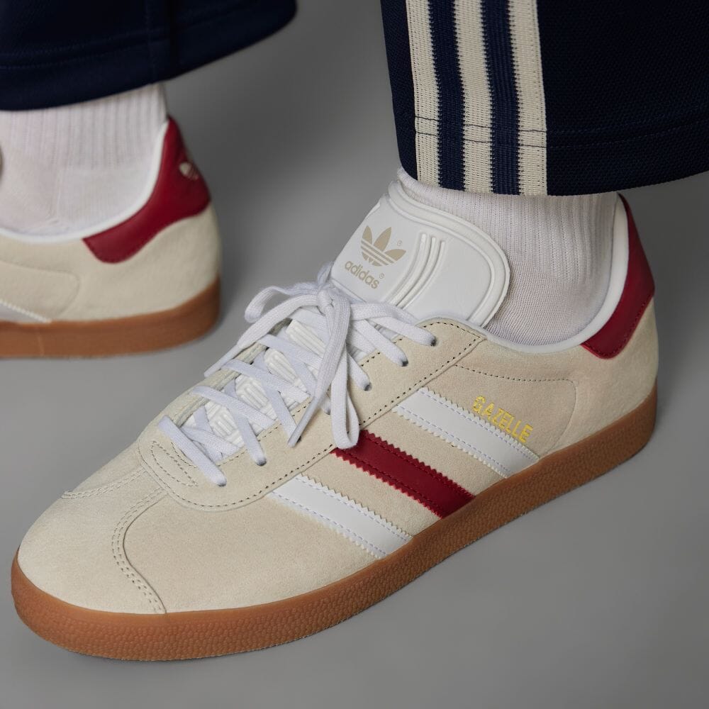 【国内 5/5 発売】忠実に復刻した1991年モデル！adidas Originals GAZELLE “Alumina/White/College Burgundy” (アディダス オリジナルス ガゼル “アルミナ/ホワイト/カレッジバーガンディ) [IG0672]